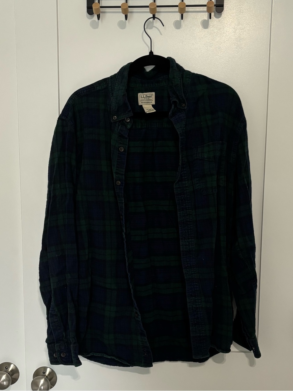 L.L. Bean Men’s Blackwatch Plaid Shirt Jacket